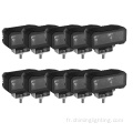 Ten paire 20W LED OFFROAD LED LEVRE LEVILLE MOINS DÉPENDRE DE 4,6 pouces de camion LED LED Bar